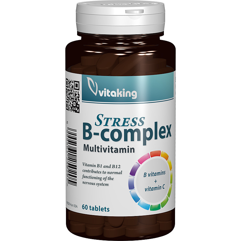Stress B complex cu vitamina C, 60 comprimate, Vitaking