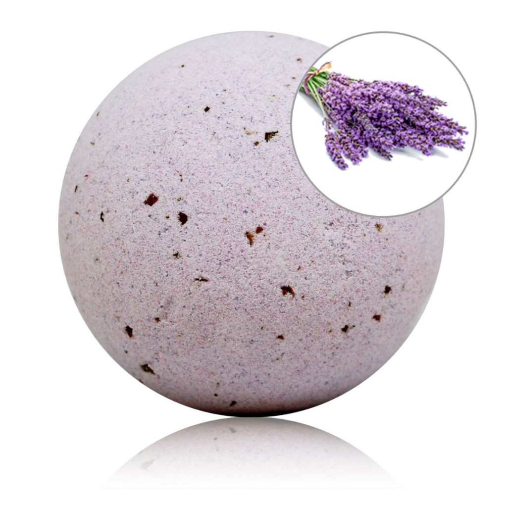Bomba de baie lavanda LABNATUR, cum îți transformă baia într-o oază de calm