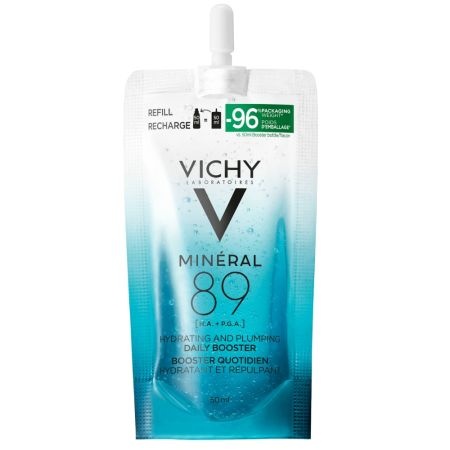 Refill gel booster zilnic mineral 89, o soluție Vichy pentru hidratare profundă și piele revitalizată