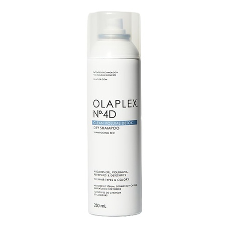 Șamponul uscat Olaplex no.4d clean volume detox, un secret pentru păr proaspăt și plin de volum