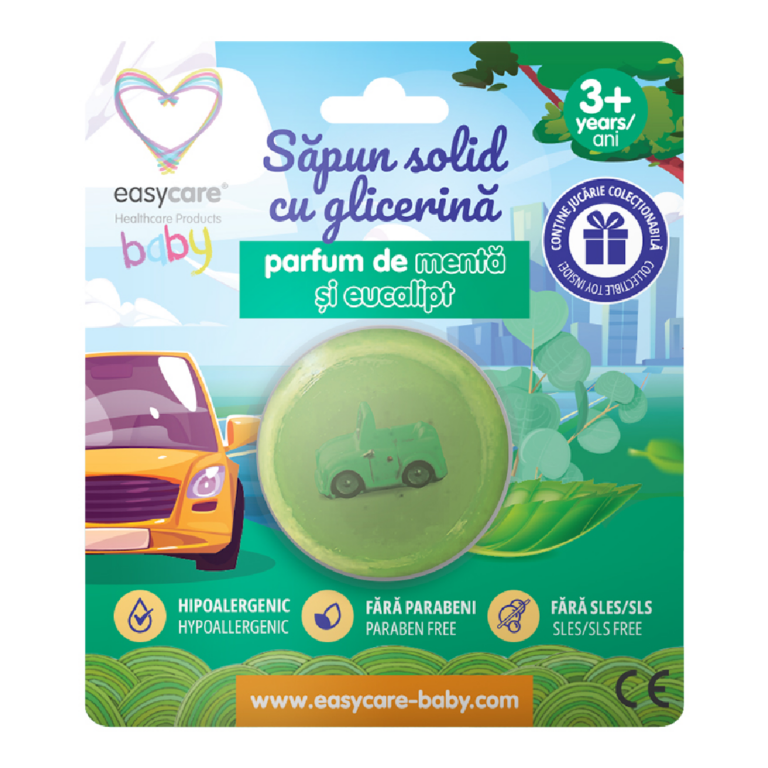 Săpun solid cu glicerină și jucărie EASYCARE Baby, cum transformi baia într-o aventură?