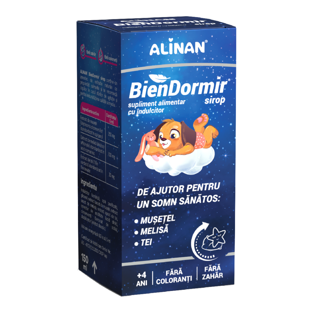 Sirop bien dormir alinan, o soluție naturală pentru somnul copiilor?